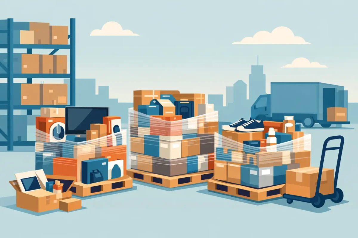 Mixed Merchandise Pallets Wholesale for Resale